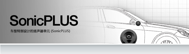 SonicPLUS - 根據(jù)車型專用設(shè)計(jì)的揚(yáng)聲器單元 〈Sonic Plus〉